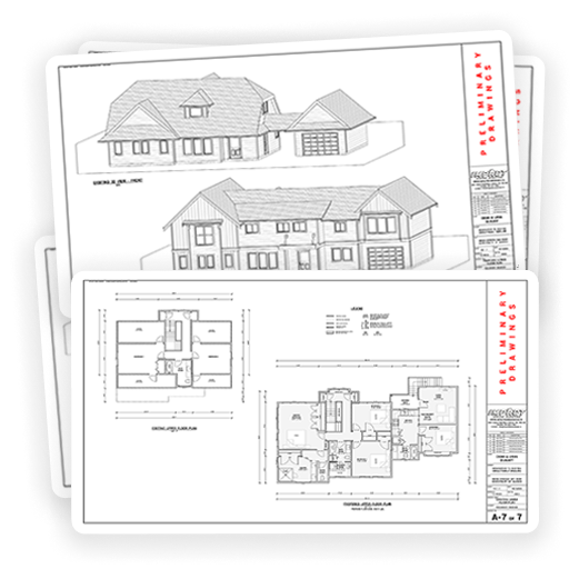 Example of preliminary drawings for additions and renovations